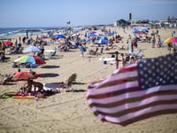 Freak umbrella accident leaves lifeguard impaled in beach day horror