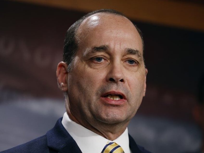 House Freedom Caucus member Rep. Bob Good (R-VA) talks to reporters about the federal debi