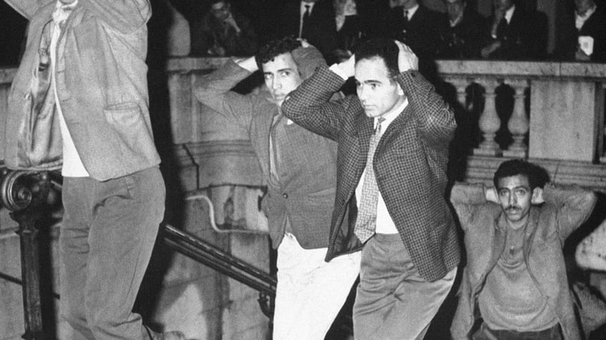 Protesters arrested in Paris, 1961