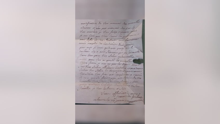 french love letters confiscated during seven years war read for first time 265 years later