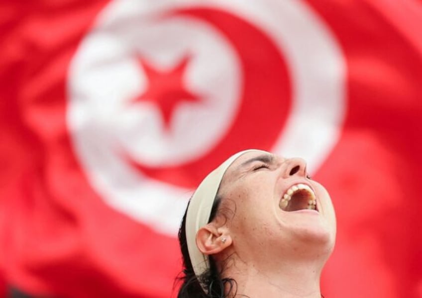 'Try more': Tunisia's Ons Jabeur celebrates after winning against Colombia's Camila Osorio