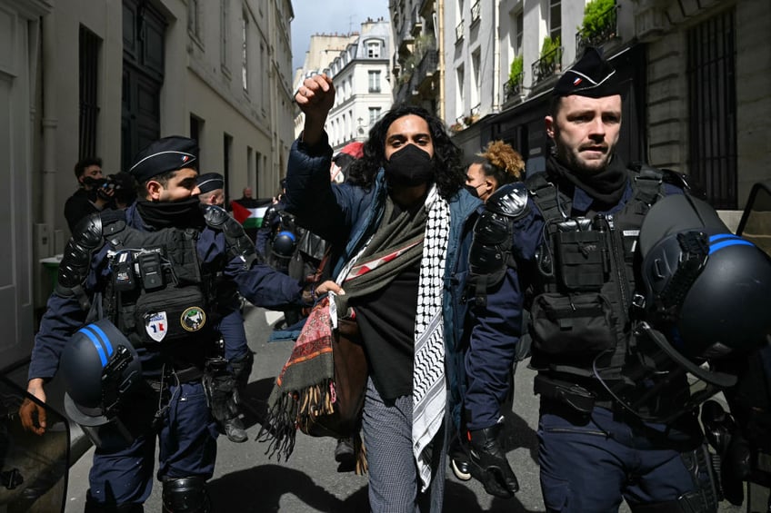 french police clear pro palestine student occupation at paris university