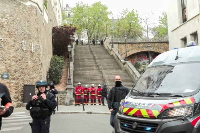 French police cordoned off the area around the consulate