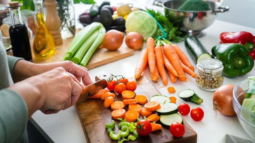 Slicing veggies