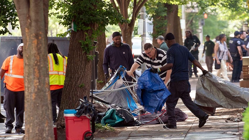 GWU encampment cleared