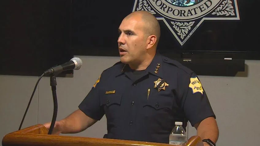 Fresno Police Chief at a conference