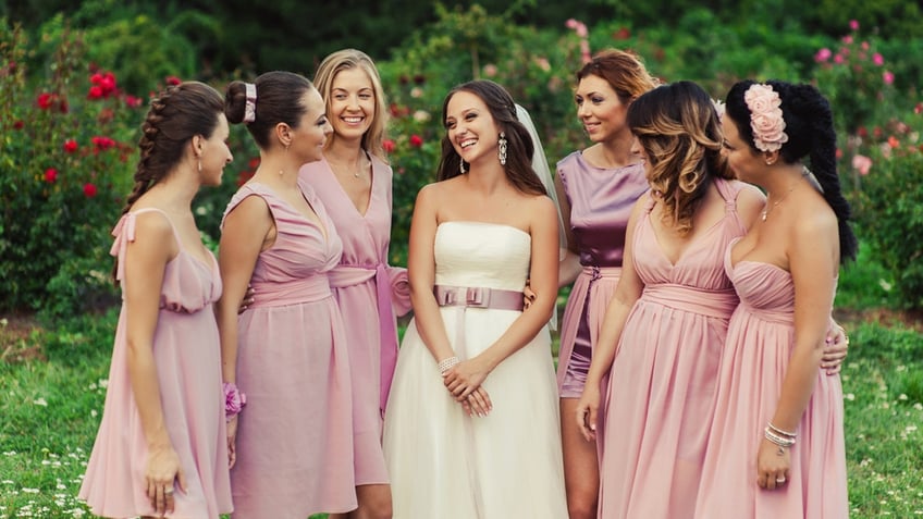 bride and bridesmaids