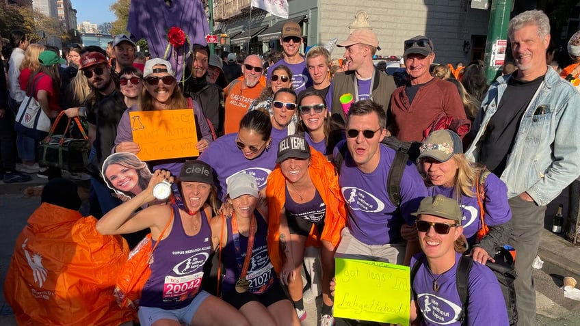 friends run for a cure for lupus completing nyc marathon in honor of longtime pal and lupus sufferer