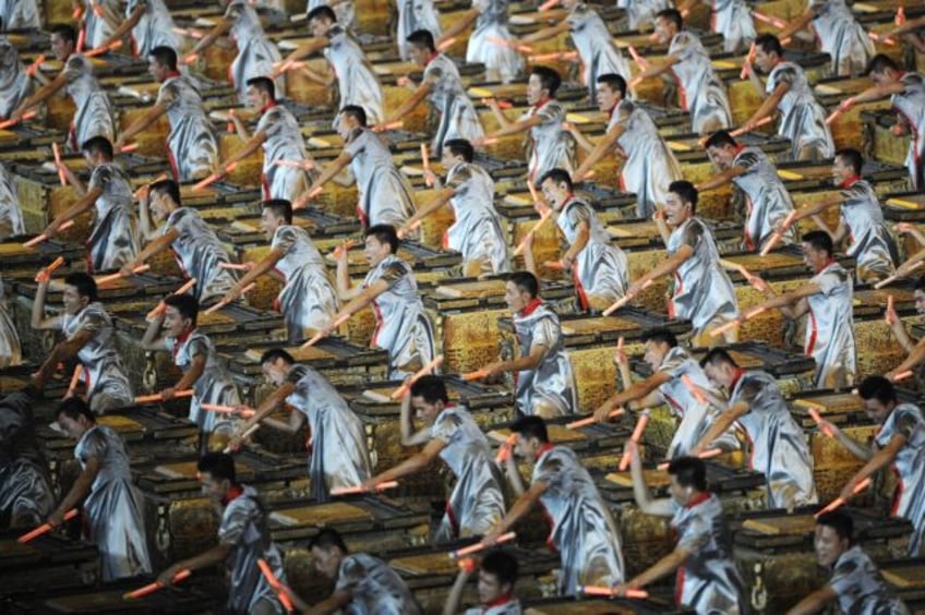 The 2008 Beijing Olympics opened to the thunder of ancient drums