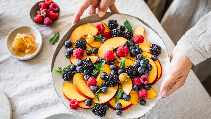 Plate of fruit