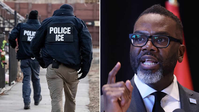 ICE agents and Chicago mayor