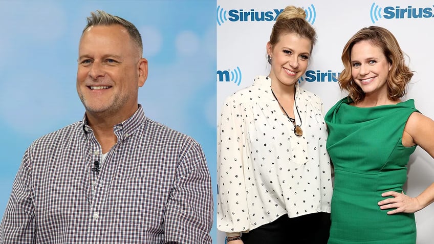 full house stars jodie sweetin andrea barber not worried about dave couliers competing podcast