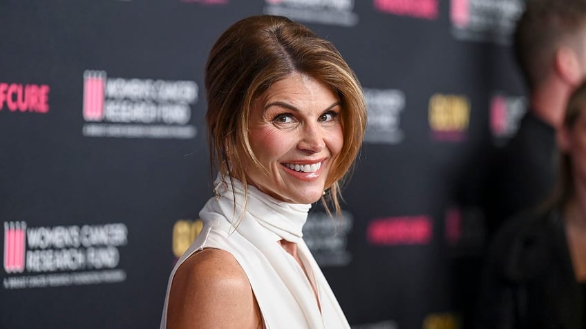 Close up of Lori Loughlin smiling