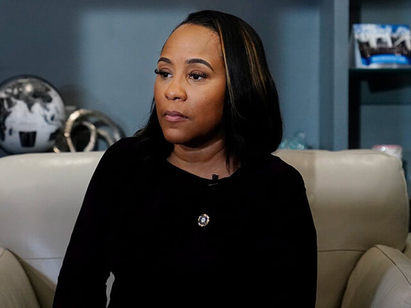 District Attorney for Fulton County, Fani Willis speaks during an Associated Press interview on Tuesday, Dec. 12, 2023, in Atlanta. (AP Photo/Brynn Anderson)