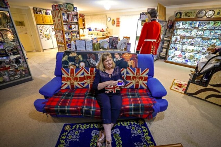 A proper cup of tea. British royal family fan Jan Hugo