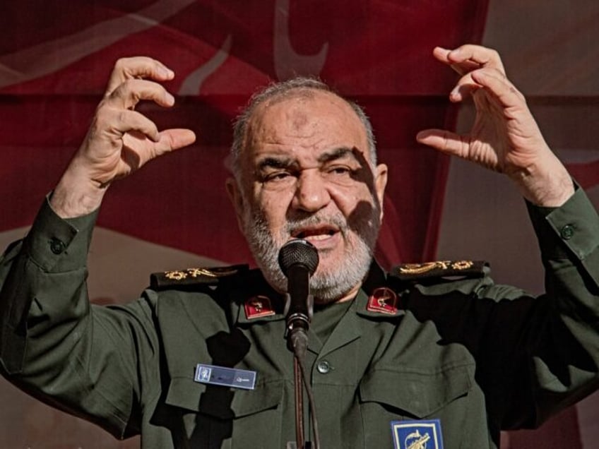 12/17/2023 Tehran, Iran. Hossein Salami, the Head of Iran's Islamic Revolutionary Guard Co