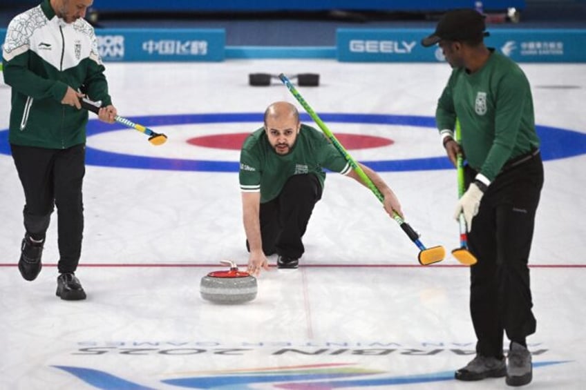 Saudi Arabia in action at the Asian Winter Games in China