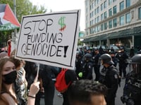 G7 protests hit Calgary with leaders far away