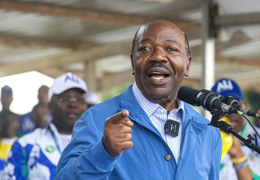 gabon coup leaders name dictators cousin transitional president