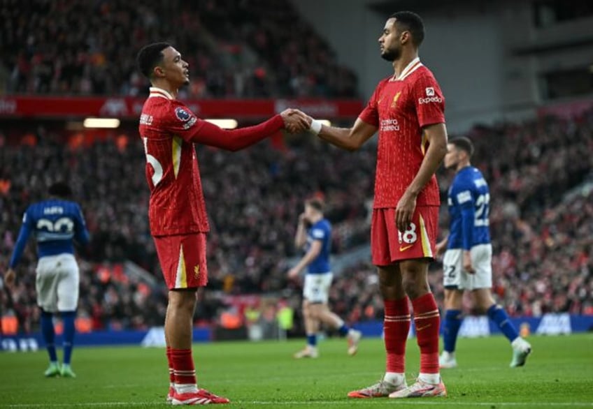 Cody Gakpo (right) scored twice in Liverpool's 4-1 rout of Ipswich