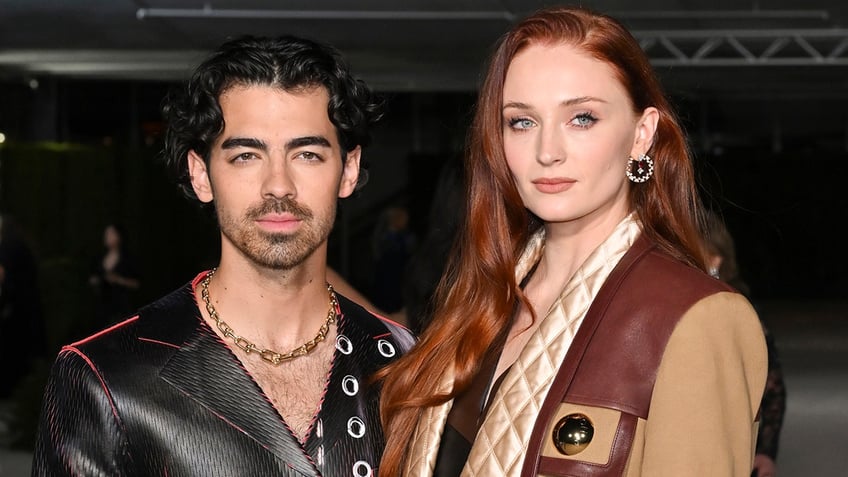 Joe Jonas and Sophie Turner smile together at the Annual Academy Museum Gala
