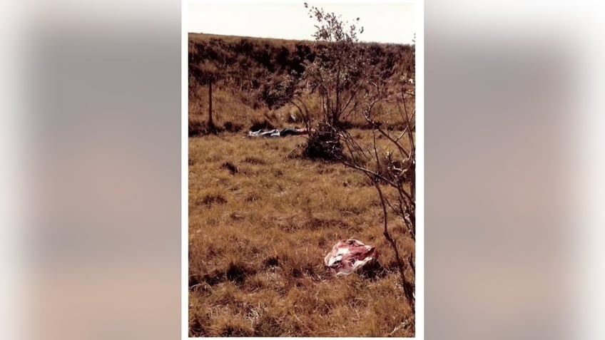 Crime scene photo of one of Gary Allen Srery's dumping grounds. 