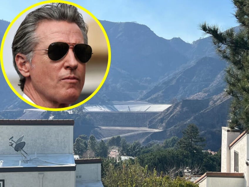 Gavin Newsom, Empty Santa Ynez Reservoir