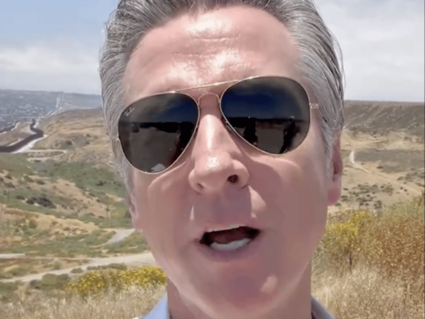 Gavin Newsom at the border (Gavin Newsom / X)