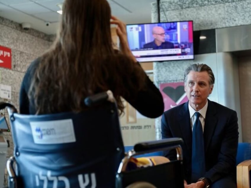 gavin newsom meets with israeli victims of hamas terror