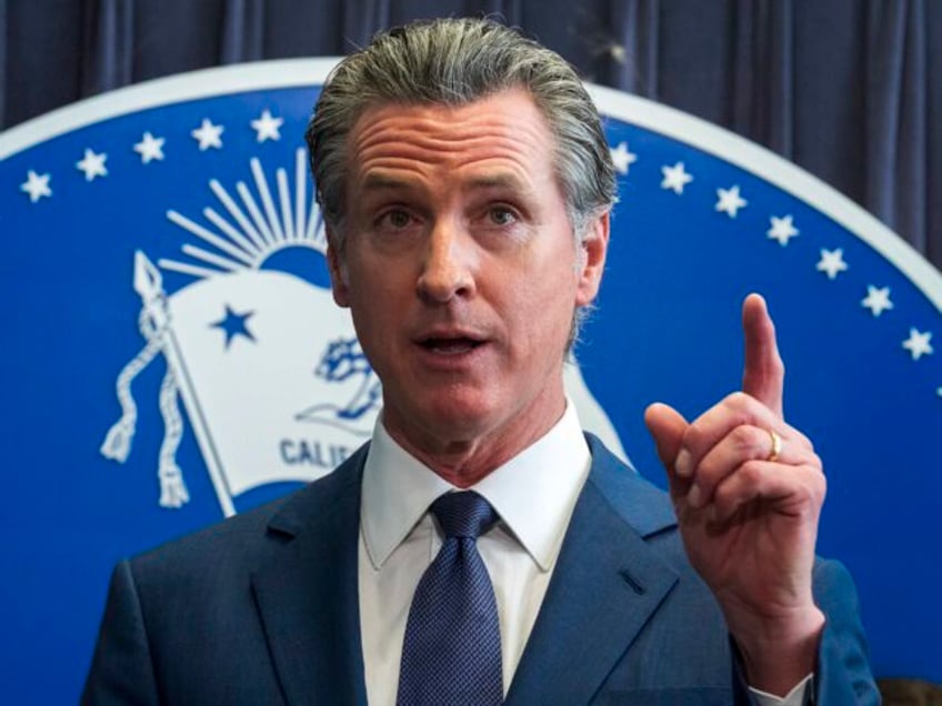 FILE - California Gov. Gavin Newsom speaks during a news conference Thursday, March 21, 20