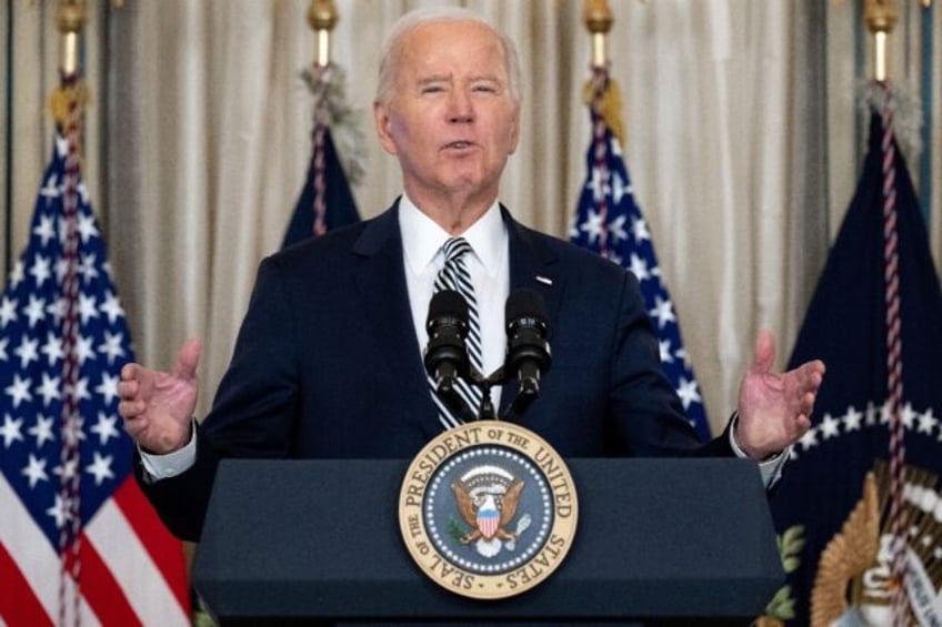 US President Joe Biden, pictured at the White House on January 22, 2024, is the target of peace activists over his handling of the Israel-Hamas conflict