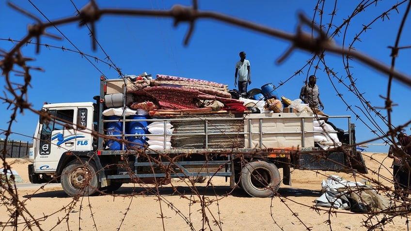 Palestinian aid truck