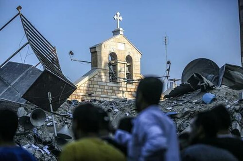 gazas ancient christian population between a rock a hard place