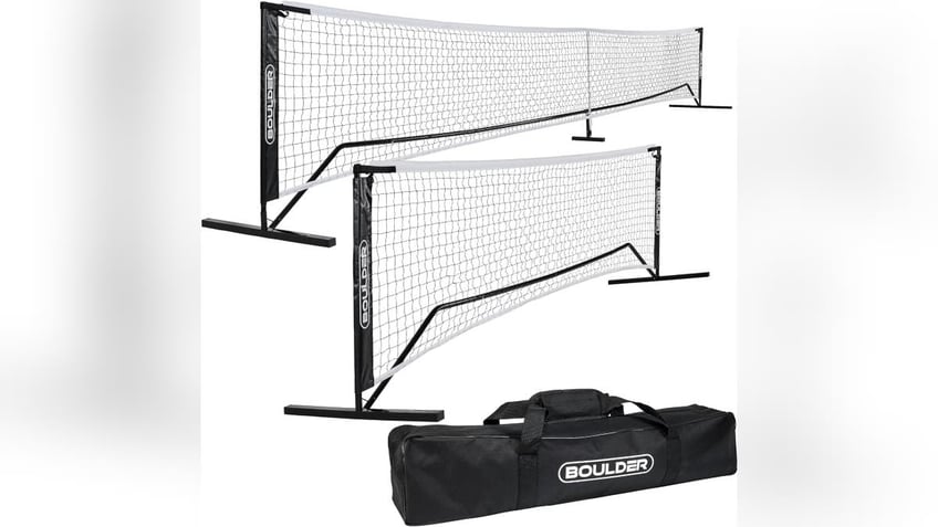 Play pickleball anywhere with your own set of nets. 