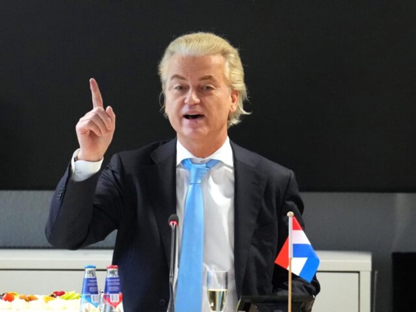 THE HAGUE, NETHERLANDS - NOVEMBER 23: Geert Wilders, the leader of the Dutch Party for Fre