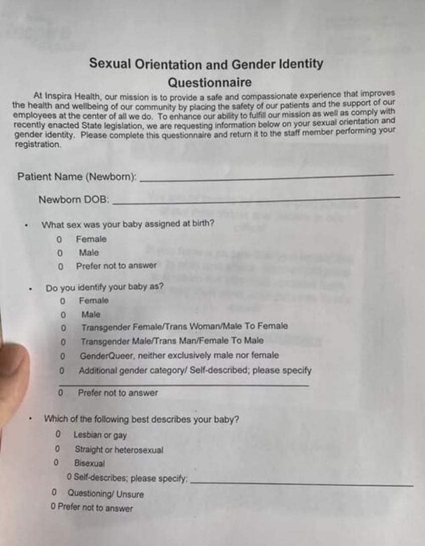 genderqueer newborns jersey hospitals now ask for newborns preferred pronouns and sexual orientation