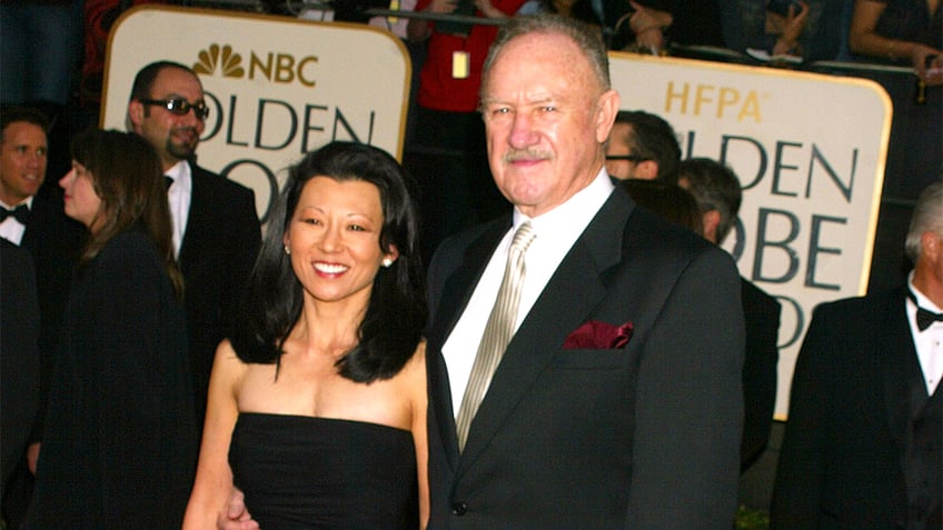 Gene Hackman and his wife at the 60th Annual Golden Globe Awards.