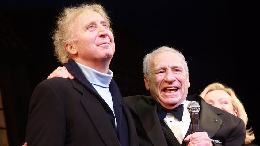 A photo of Gene Wilder and Mel Brooks