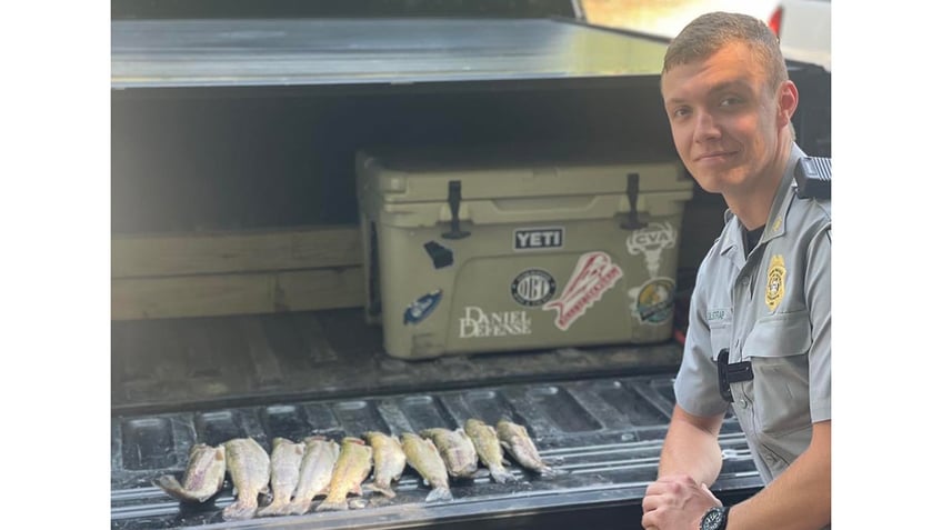 Game Warden in Georgia with illegal trout