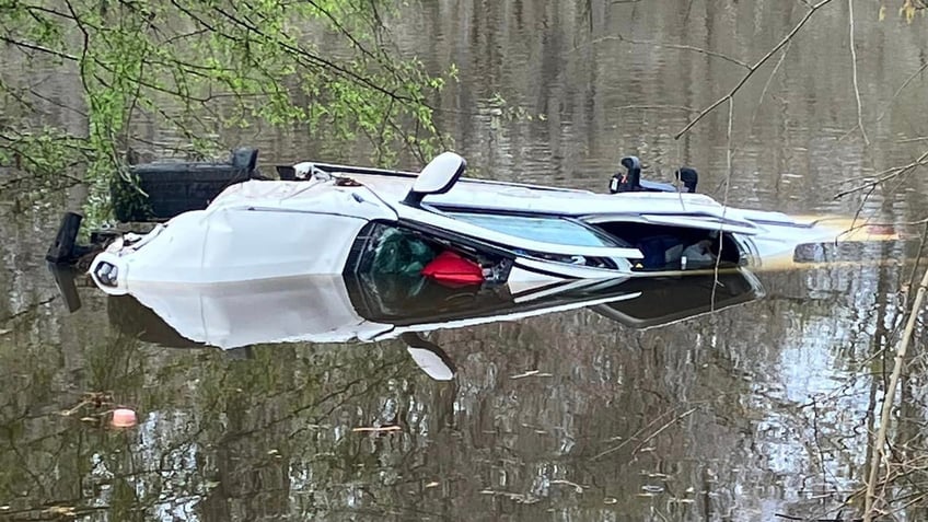 Vehicle in creek