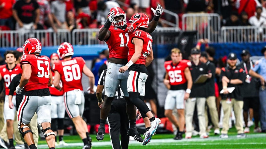 Georgia Bulldogs celebrate