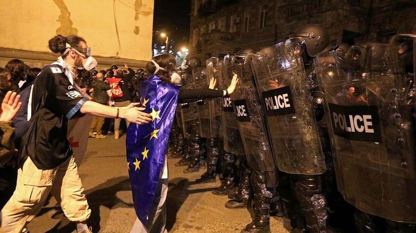 Demonstrators in Georgia