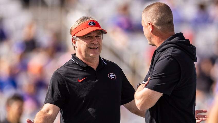 georgias kirby smart has fun with dabo swinneys tyler from spartanburg rant trying to avoid that