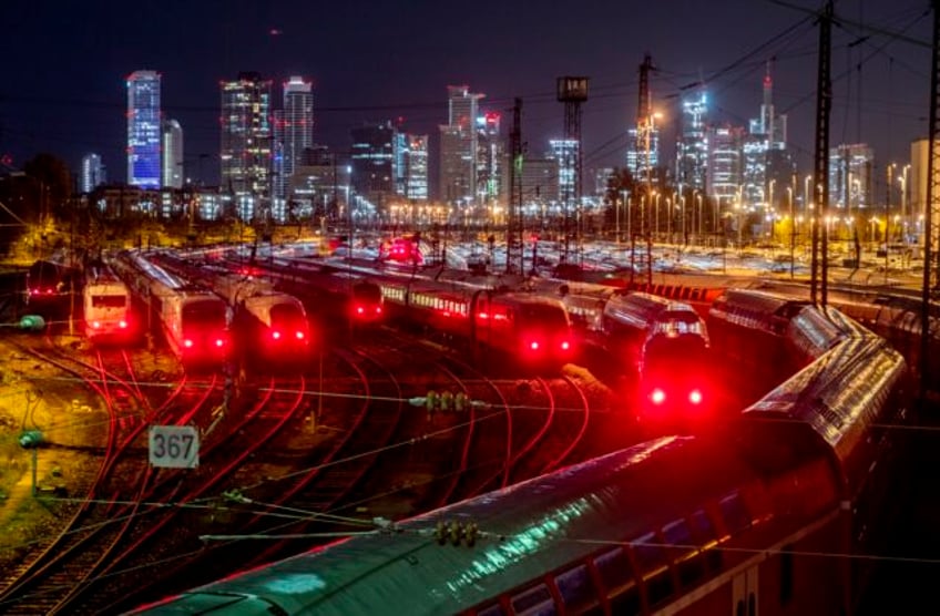 german railway runs much reduced schedule as drivers union stages a 20 hour strike