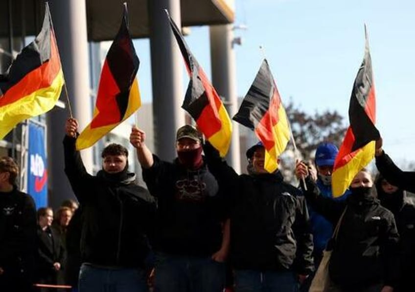 german spy agency formally classifies afd party as right wing extremist same week as they top polls