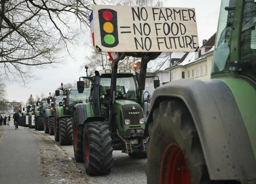 german truckers team up with farmers to raise hell over disappearing fuel subsidies