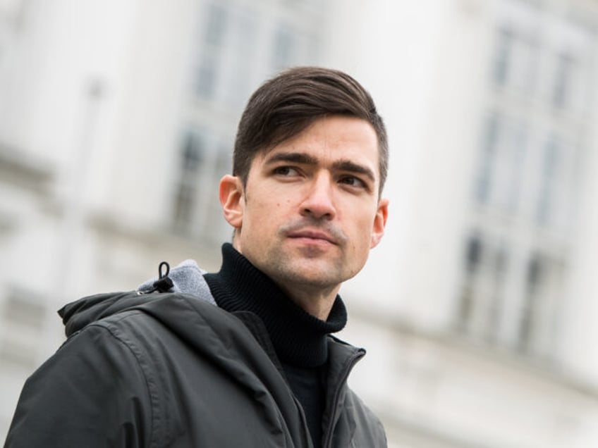 VIENNA, AUSTRIA - APRIL 13: Martin Sellner, leader of the far-right Identitarian Movement