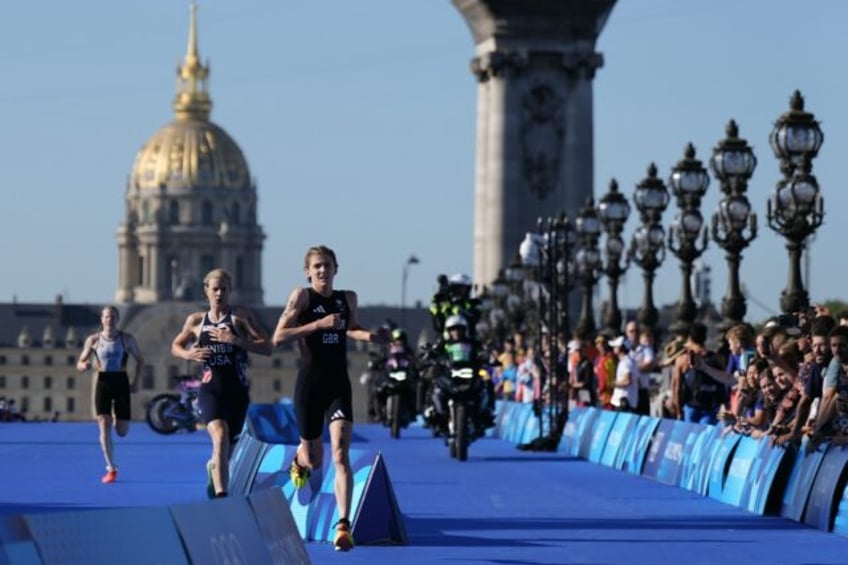 The mixed relay ended in a thrilling sprint finish