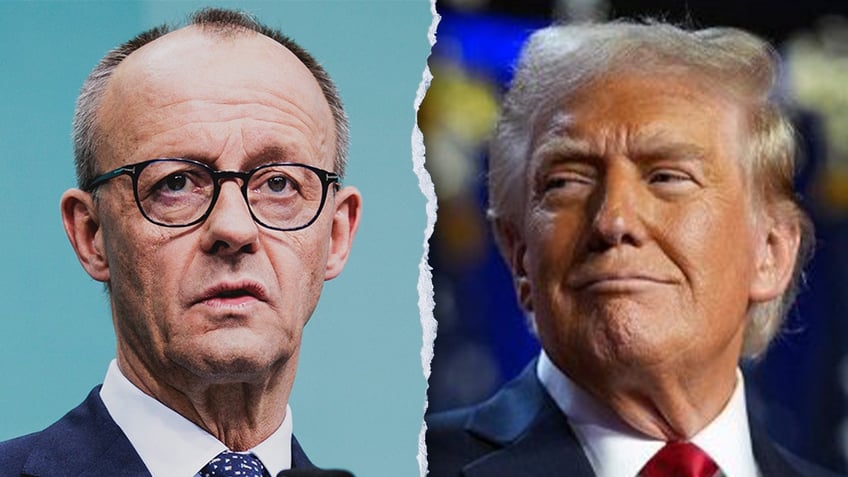 Merz and Trump in left-right split