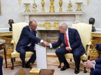 Germany’s Friedrich Merz meets with Donald Trump in Oval Office